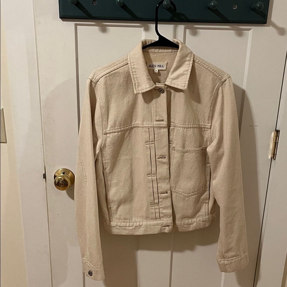 Alex Mill cream denim jacket